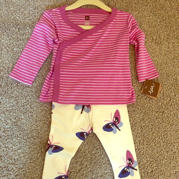 Tea Collection Other - Tea Collection Kimono Top and Leggings Set